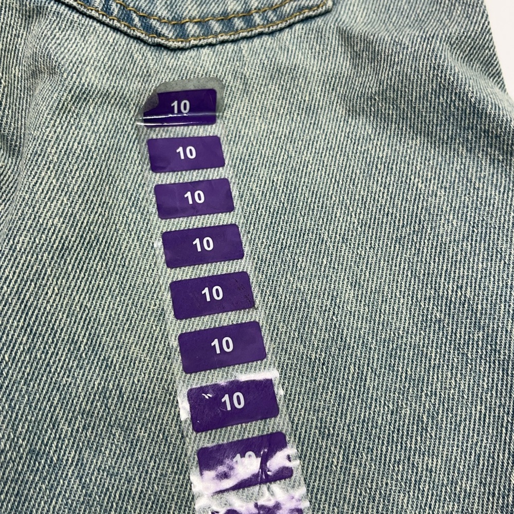 LEVIS 511 SLIM DISTRESSED YOUTH DENIM SHORTS LIGHT WASH 10 NEW - Picture 4 of 12